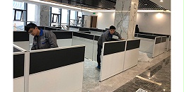 智贤达办公室家具现场施工图